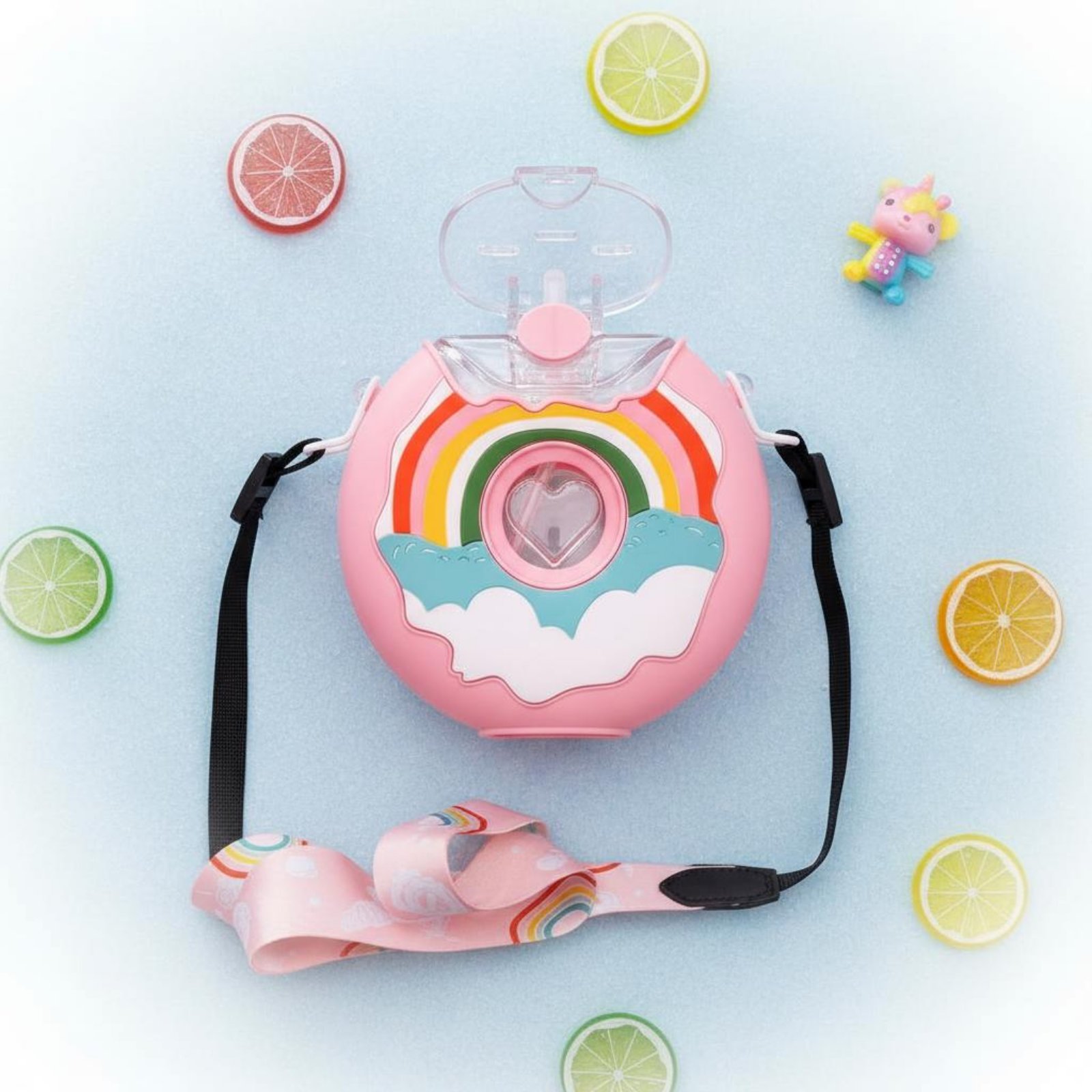 Reusable Bottle - Donut Water Bottle Leak-Resistant Donut Shaped