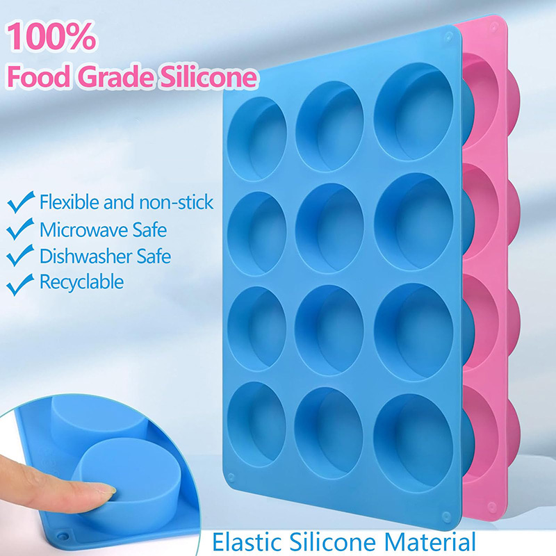 Round Silicone Molds 12-Cavity - огляд і ціна Eco Soap