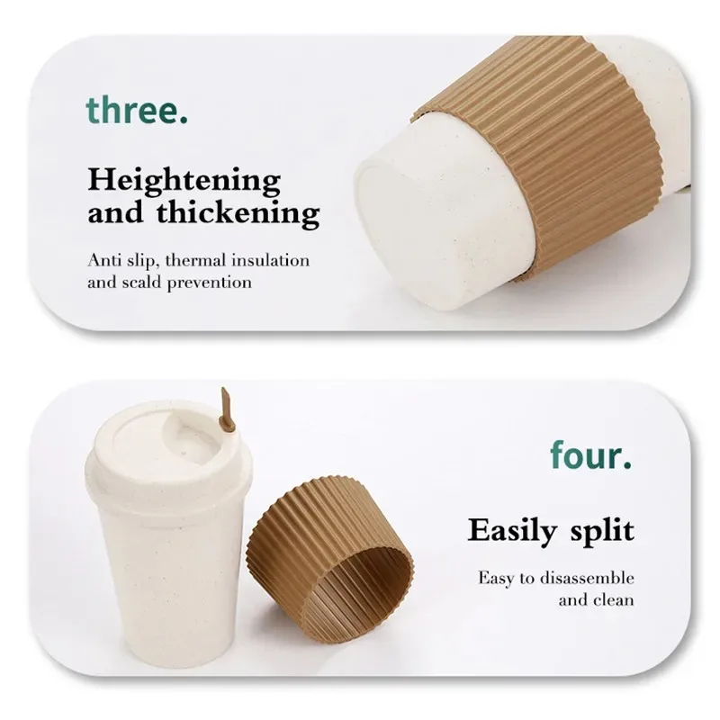 450ML Coffee Cups With Lids Wh - огляд і ціна Reusable Straw