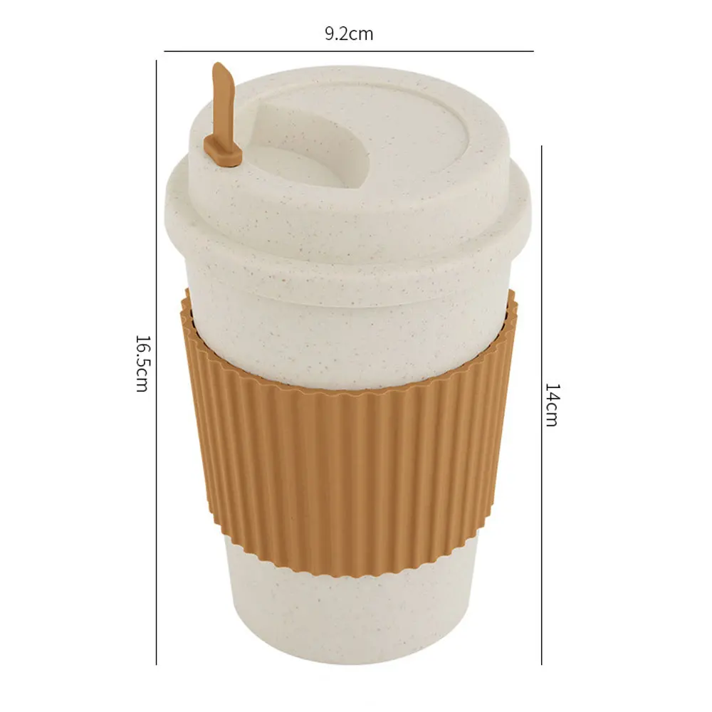 450ML Coffee Cups With Lids Wh - огляд і ціна Reusable Straw